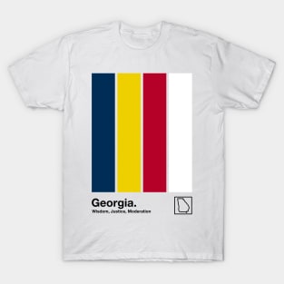 Georgia  // Original Minimalist Artwork Poster Design T-Shirt